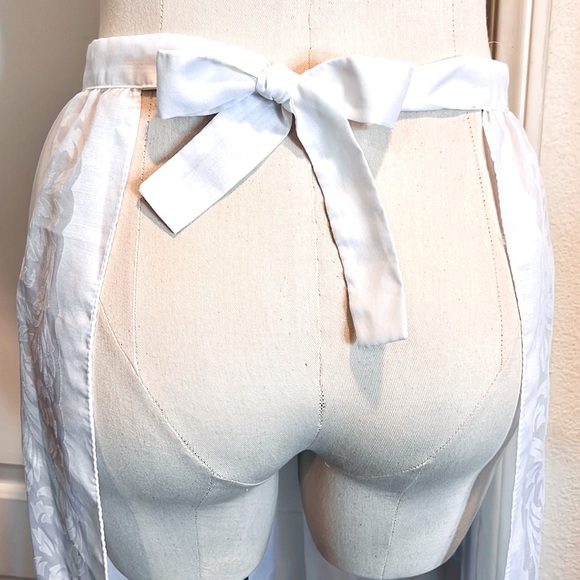 Makylene~Half, Long Fabric Apron / Made In Spain - Picture 7 of 10